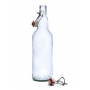 Бутылка стеклянная бугельная прозрачная 1 литр (Россия)