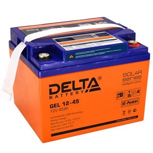 Delta GEL 12-45 свинцово-кислотный аккумулятор